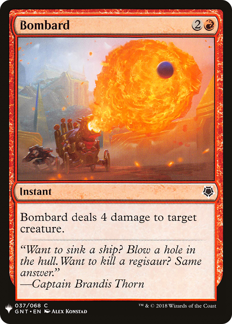 Bombard (LIST-GNT-37) - The List