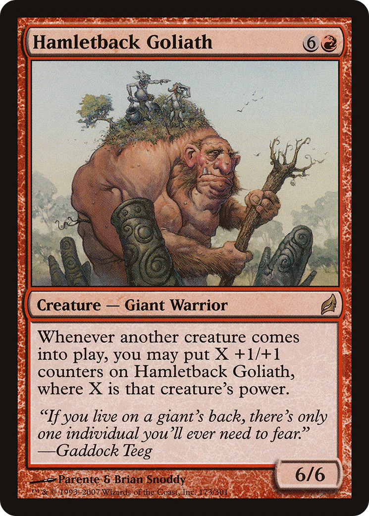 Goliath Hamletback (LRW-173) - Lorwyn Foil