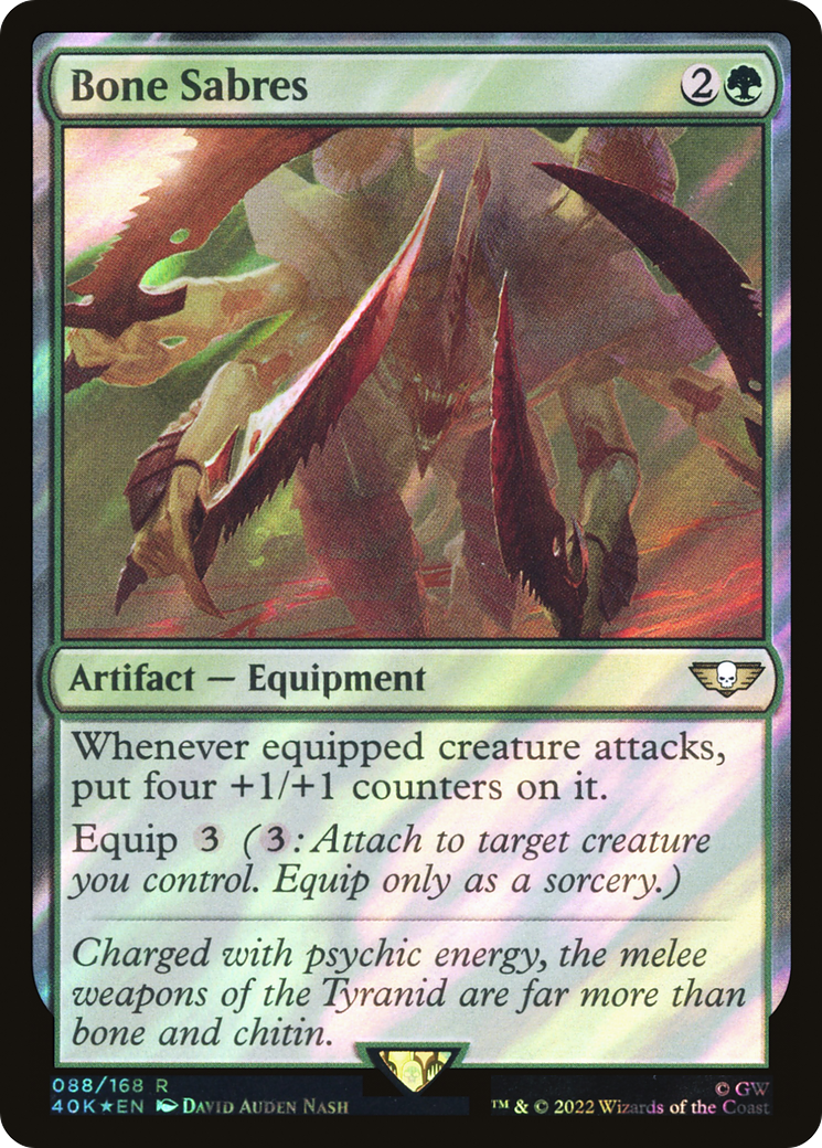 Sabres d'os (40K-88★) - Commander Foil de Warhammer 40,000 