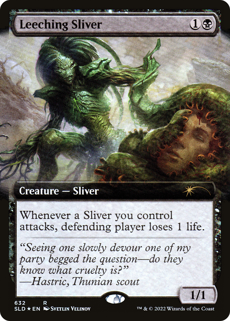 Leeching Sliver (Extended Art) (SLD-632) - Secret Lair Drop: (Extended Art) Foil