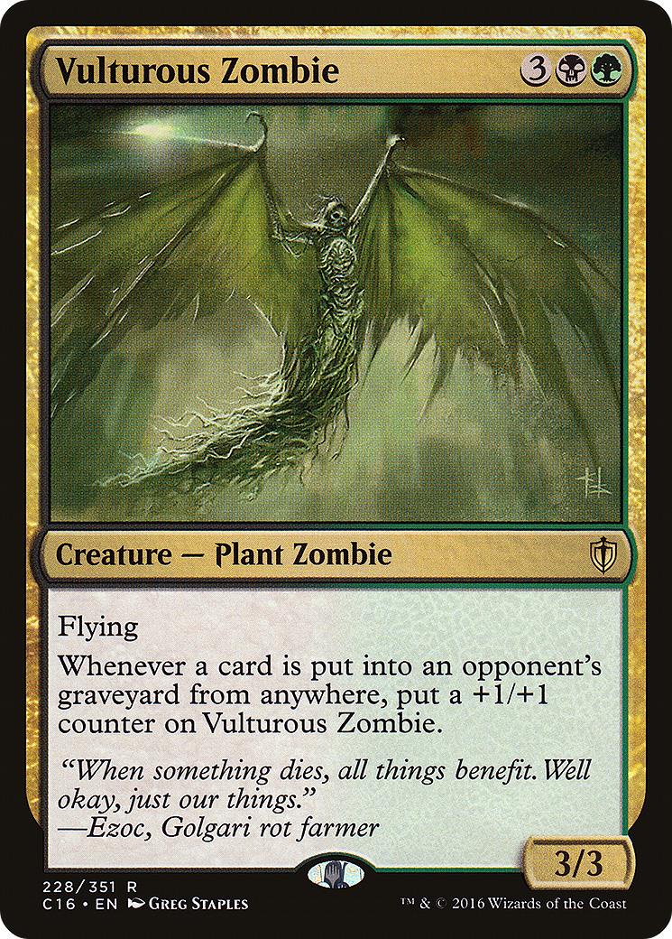 Zombie Vulturous (C16-228) - Commander 2016 