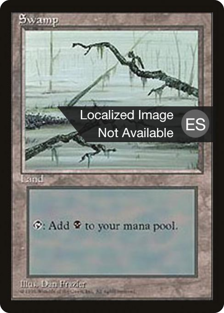 Swamp (C) (4BB-191) - Fourth Edition Foreign Black Border