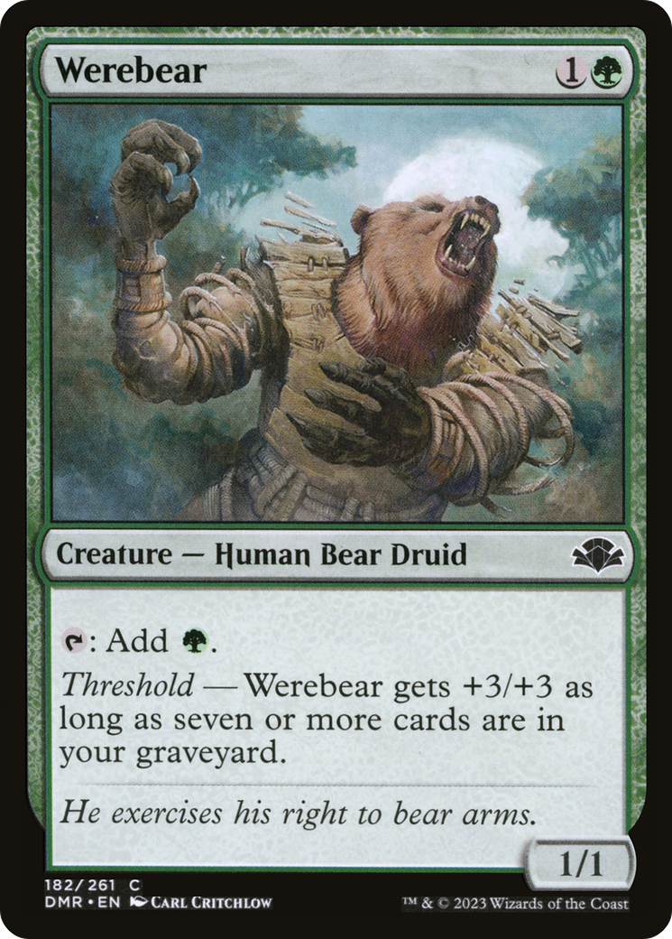 Werebear (DMR-182) - Dominaria Remastered