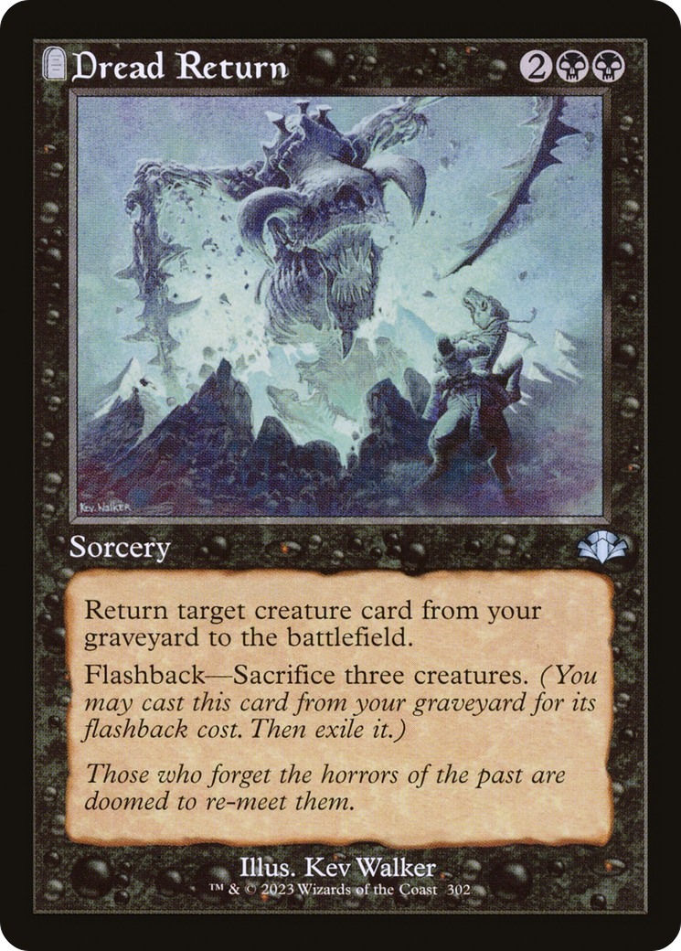 Dread Return (Retro Frame) (DMR-302) - Dominaria Remastered: (tombstone) Foil