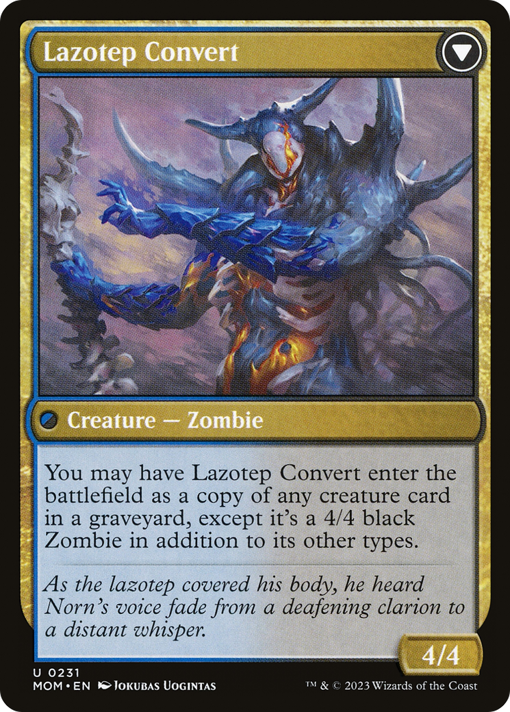 Invasion d'Amonkhet // Lazotep Convert (MOM-231) - Marche de la Machine Foil 