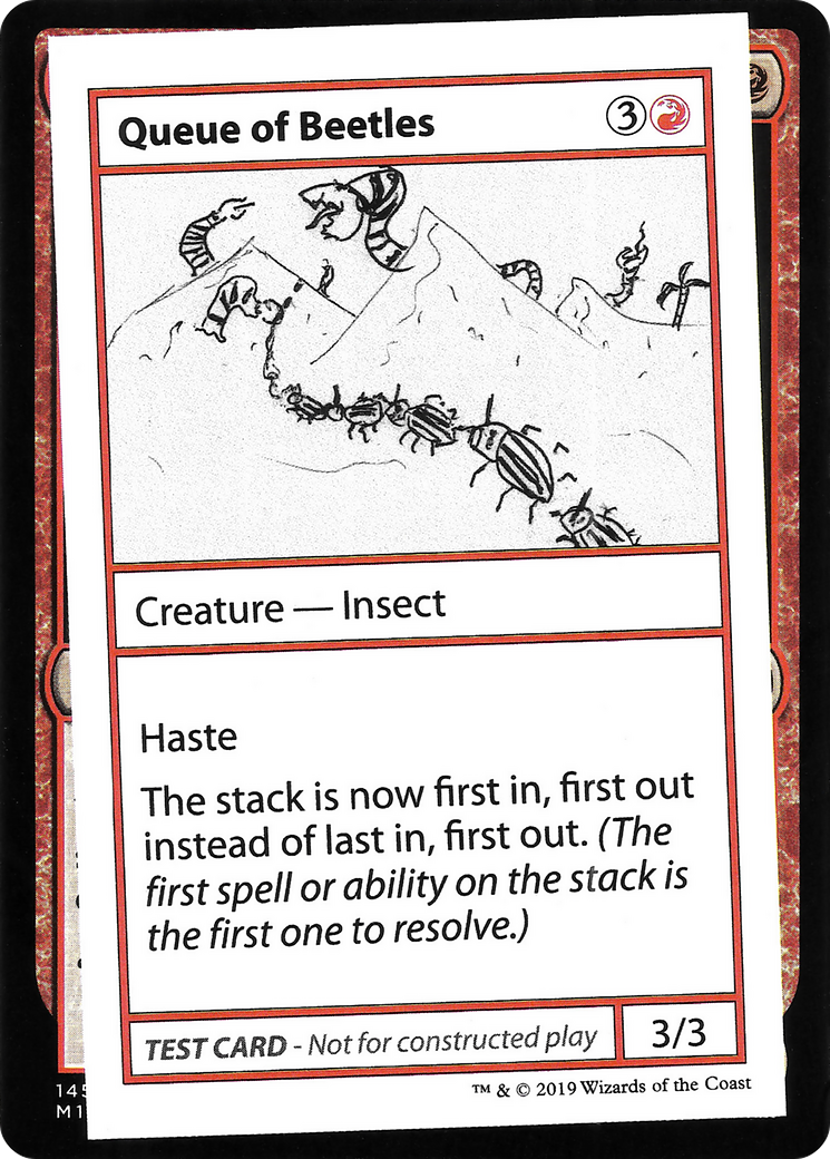 Queue of Beetles (No PW Symbol) (CMB1-) - Mystery Booster Playtest Cards 2021