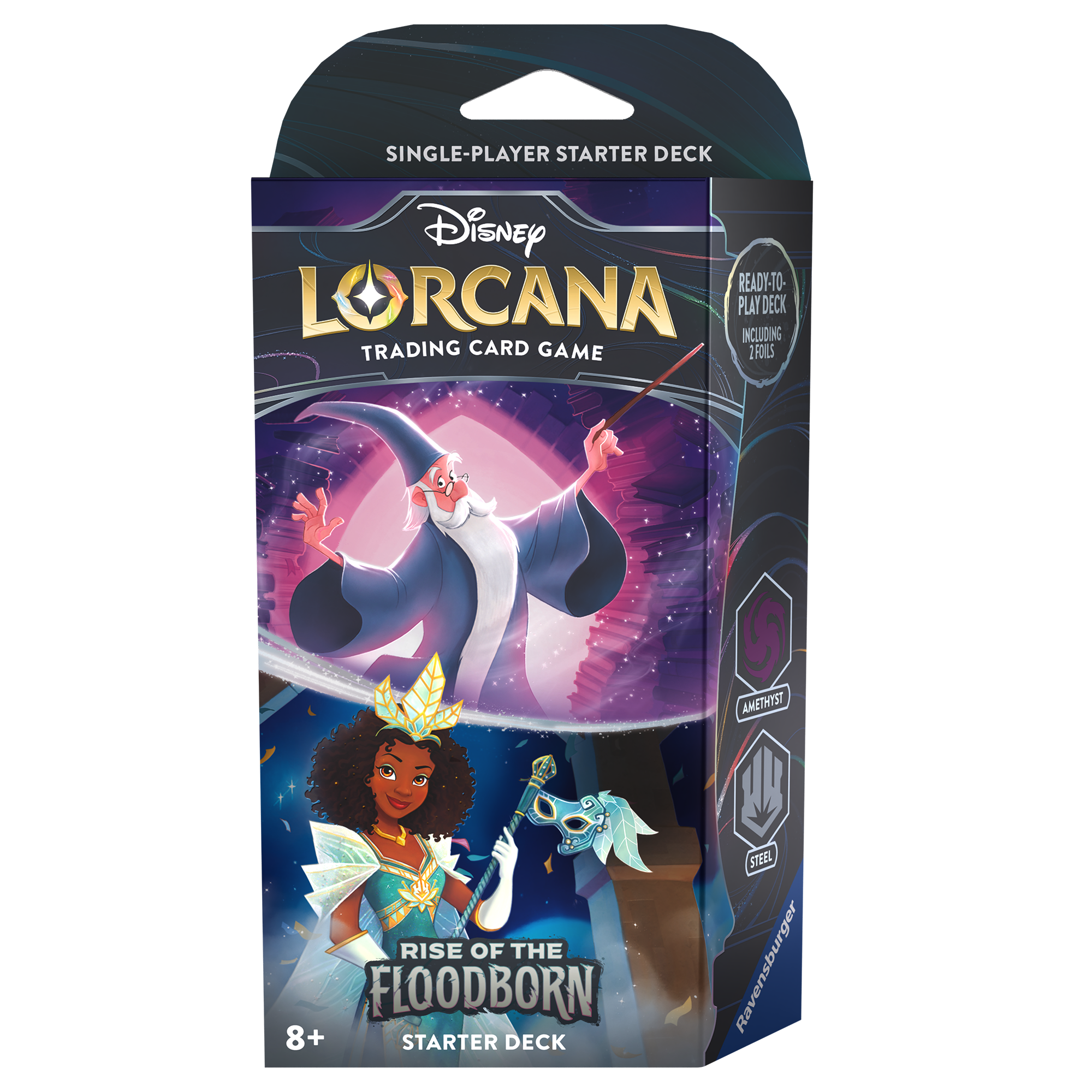 Disney Lorcana : Deck de démarrage Rise of the Floodborn - Améthyste/Acier