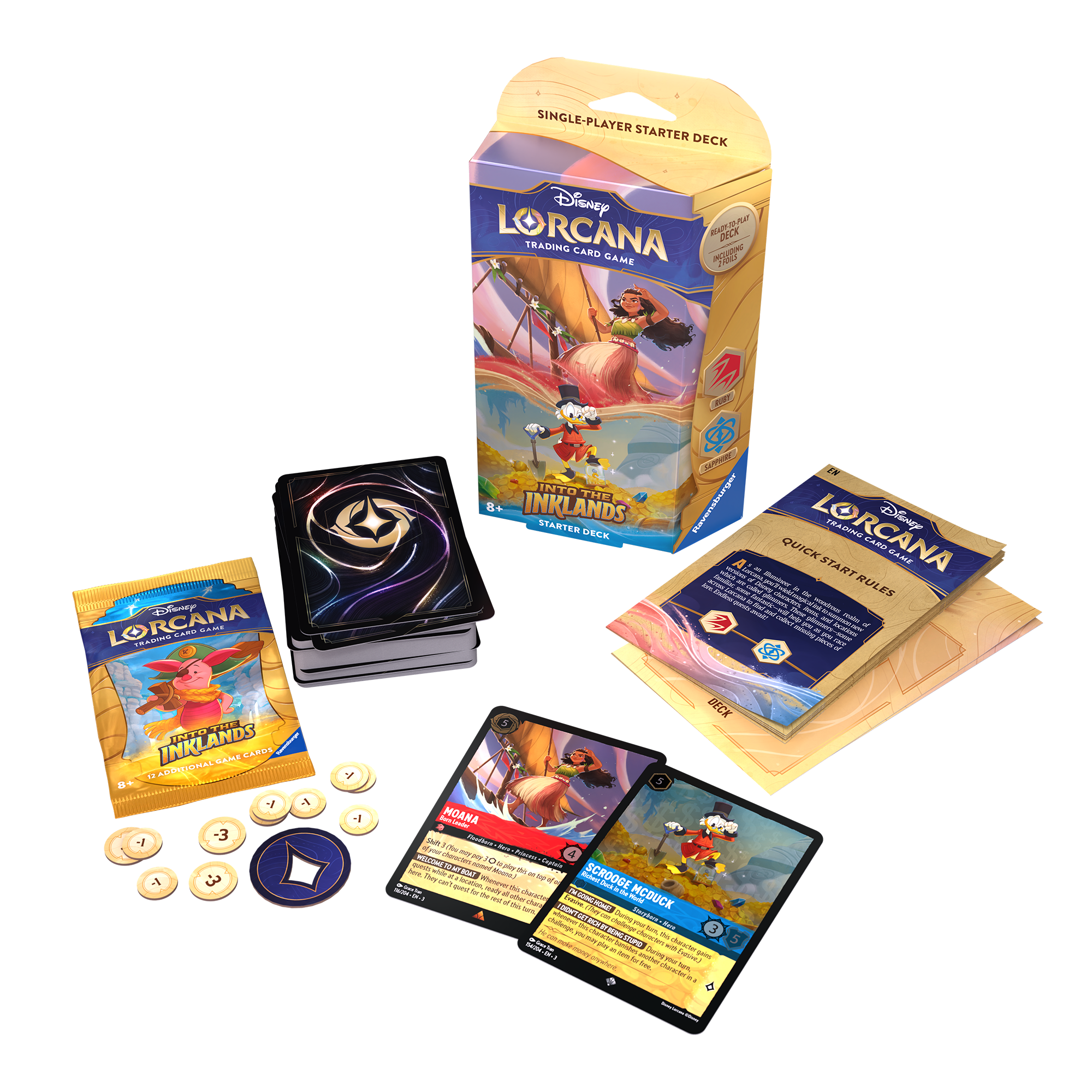 Disney Lorcana : Deck de démarrage Into the Inklands - Rubis/Saphir