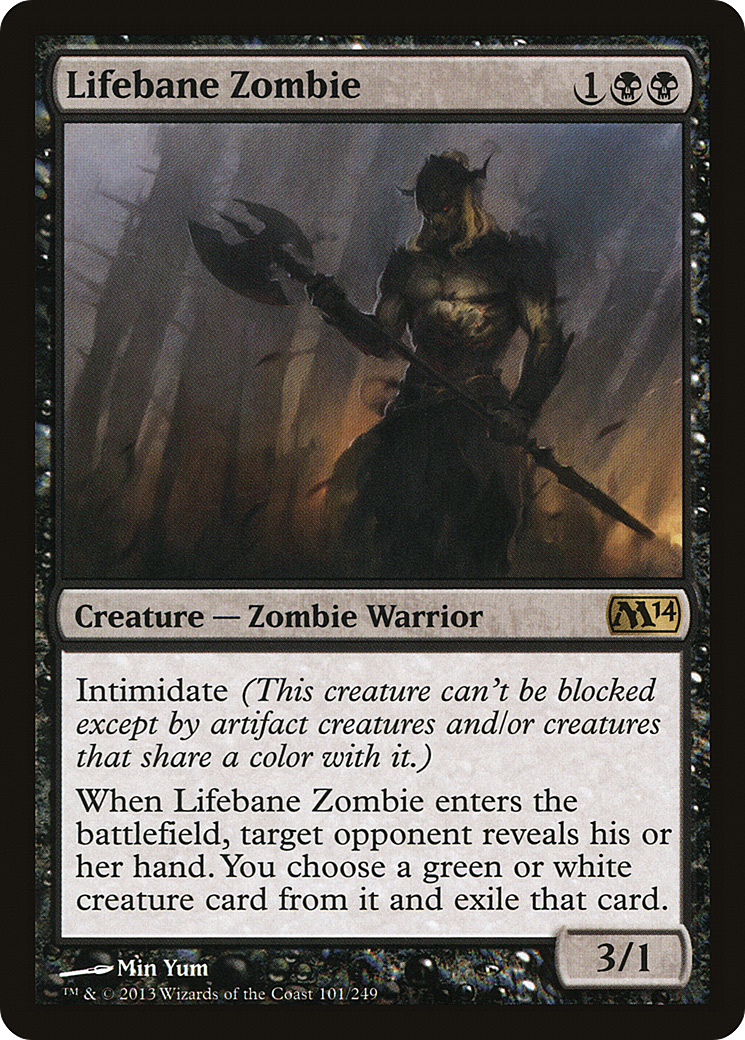 Zombie Fléau (M14-101) - Magic 2014 Foil 