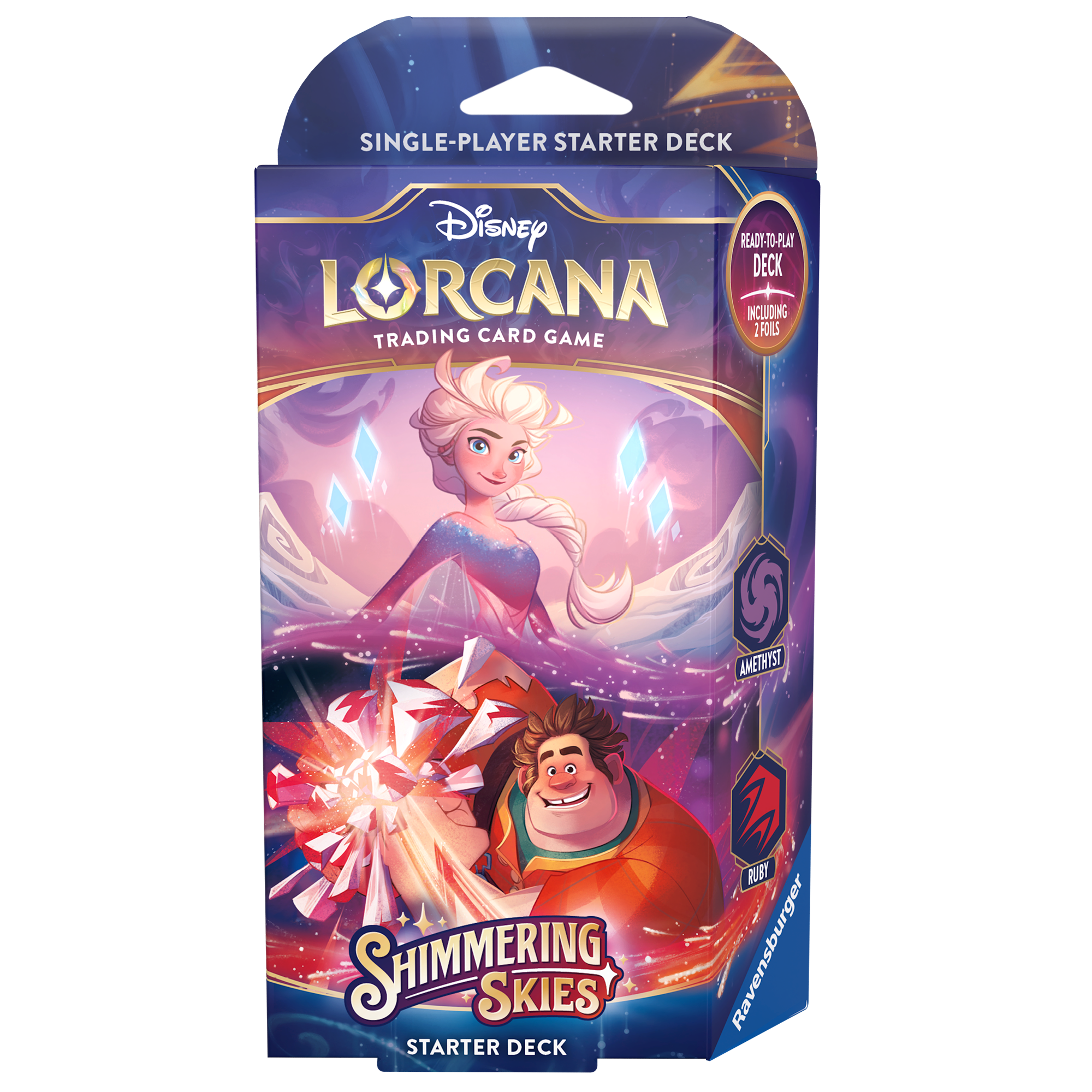 Disney Lorcana: Shimmering Skies Starter Deck - Amethyst/Ruby