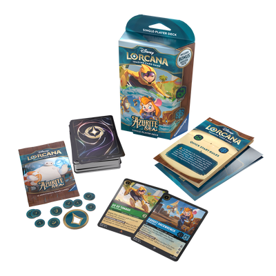 Disney Lorcana: Azurite Sea Starter Deck - Emerald/Sapphire