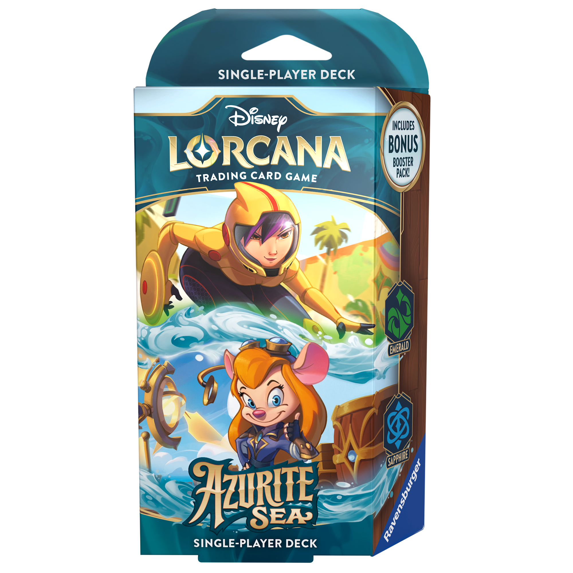 Disney Lorcana: Azurite Sea Starter Deck - Emerald/Sapphire
