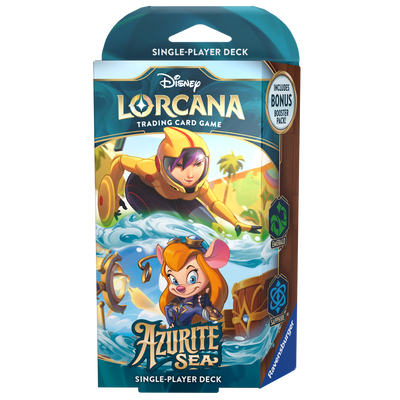 Disney Lorcana: Azurite Sea Starter Deck - Emerald/Sapphire