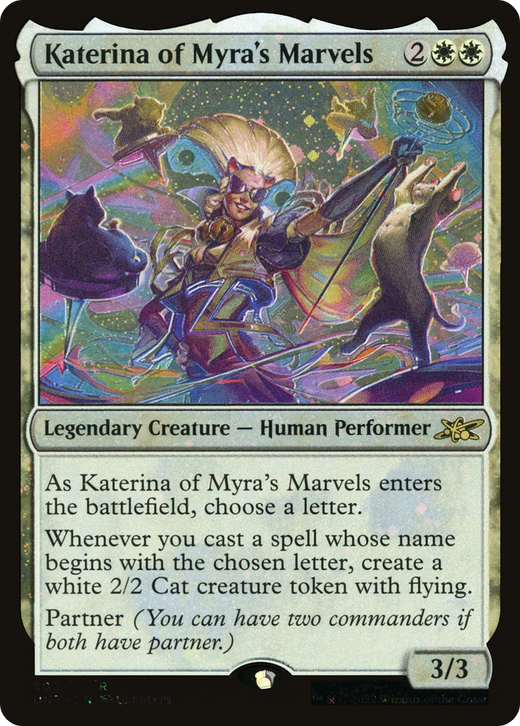 Katerina of Myra's Marvels (Galaxy Foil) (UNF-302) - Unfinity Foil