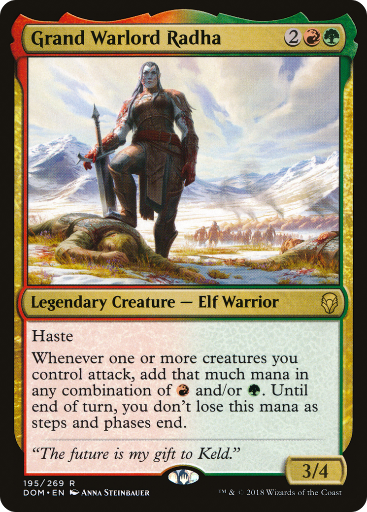 Grand seigneur de guerre Radha (DOM-195) - Dominaria Foil 