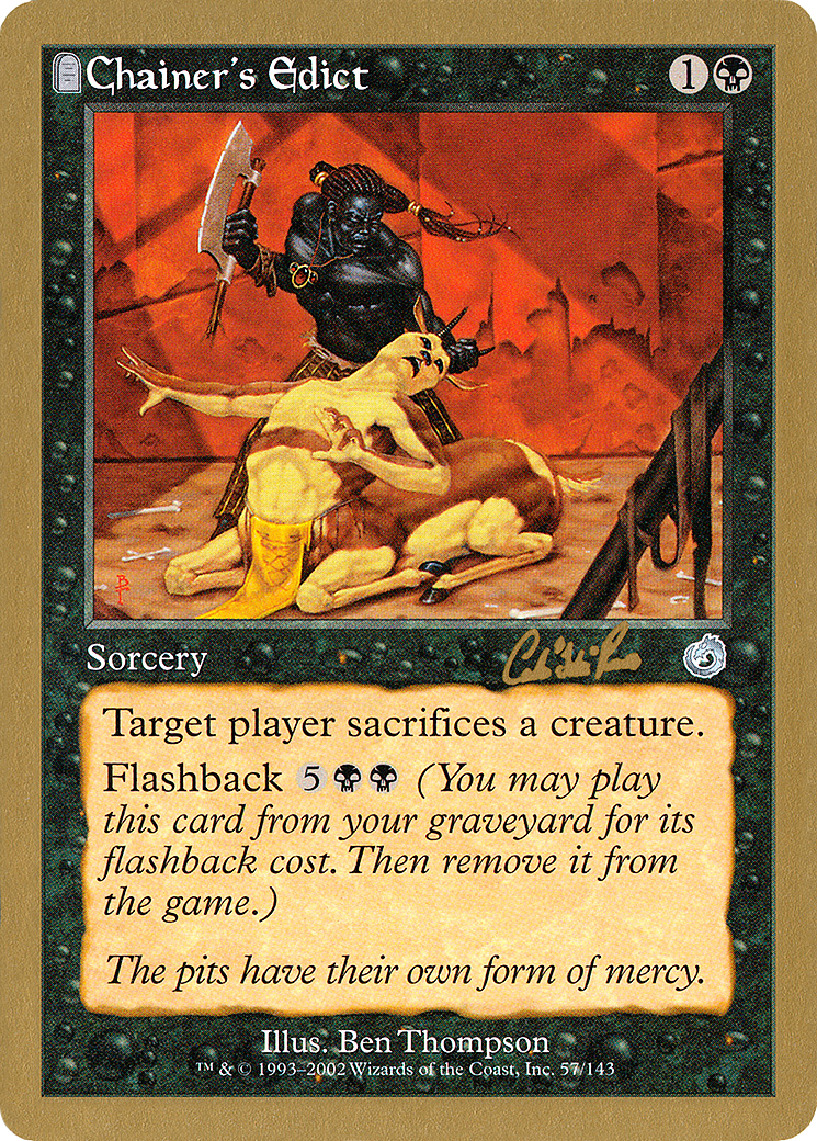 Chainer's Edict (WC02-CR57) - World Championship Decks 2002: (tombstone)
