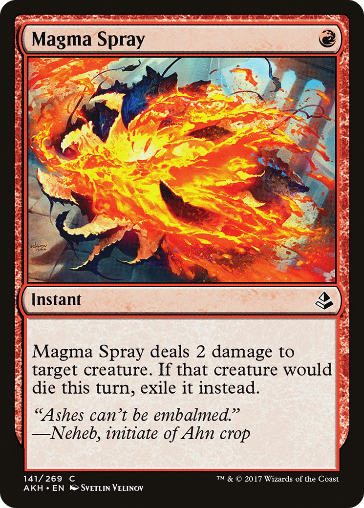 Spray Magma (AKH-141) - Feuille d'Amonkhet 