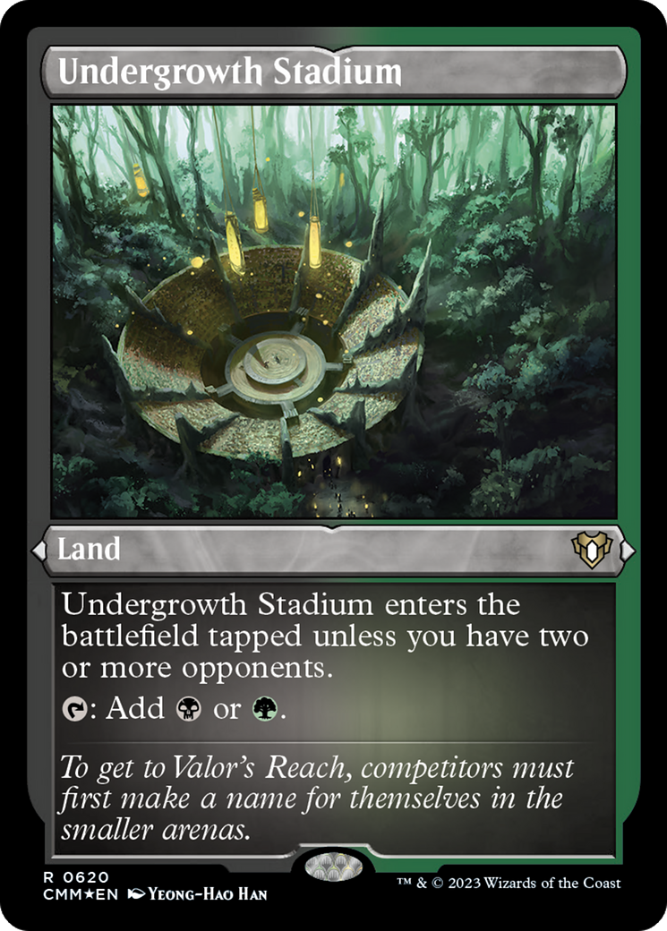 Stade Undergrowth (CMM-620) - Feuille gravée Commander Masters 