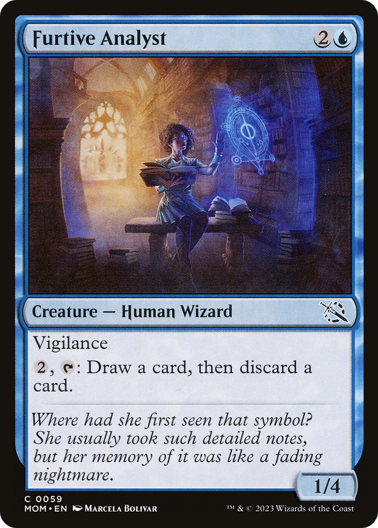 Furtive Analyst (MOM-059) - March of the Machine Foil