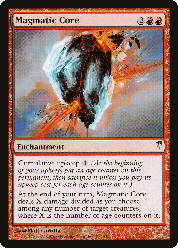 Noyau magmatique (CSP-091) - Feuille Coldsnap 