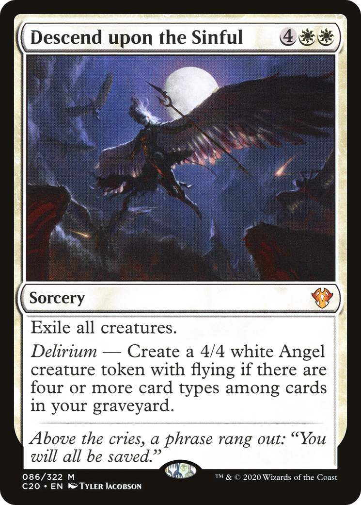 Descend upon the Sinful (C20-086) - Commander 2020