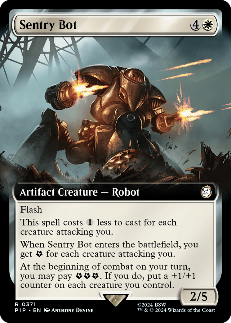 Sentry Bot (Extended Art) (PIP-371) - Fallout: (Extended Art) Foil