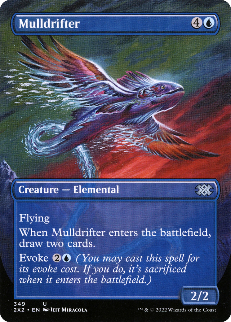 Mulldrifter (Borderless) (2X2-349) - Double Masters 2022 (Borderless) Foil