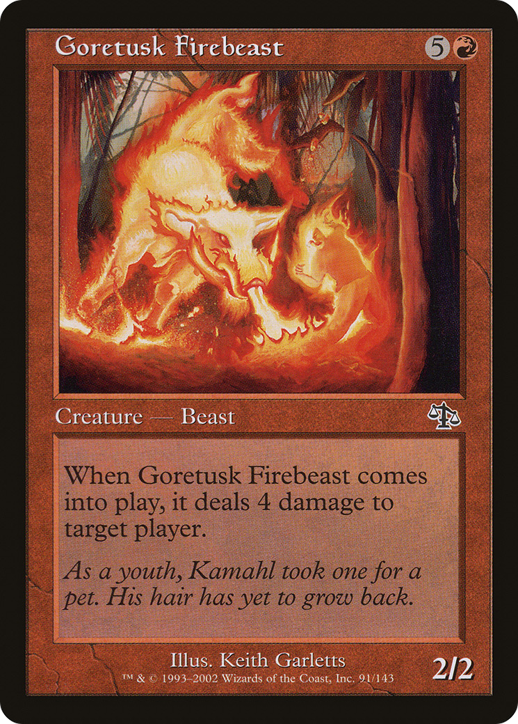 Goretusk Firebeast (JUD-091) - Jugement Foil 