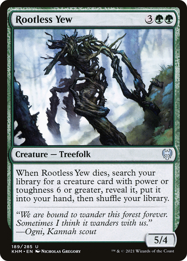 Rootless Yew (KHM-189) - Kaldheim Foil