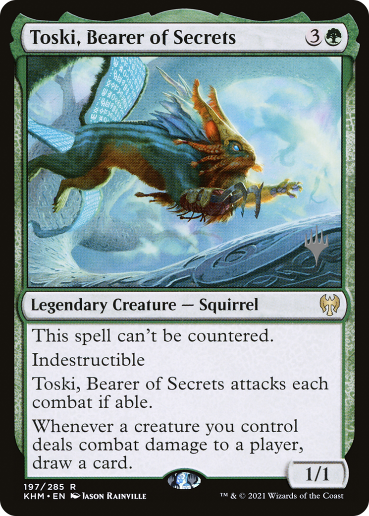 Toski, Bearer of Secrets (PPKHM-197) - Kaldheim Promos
