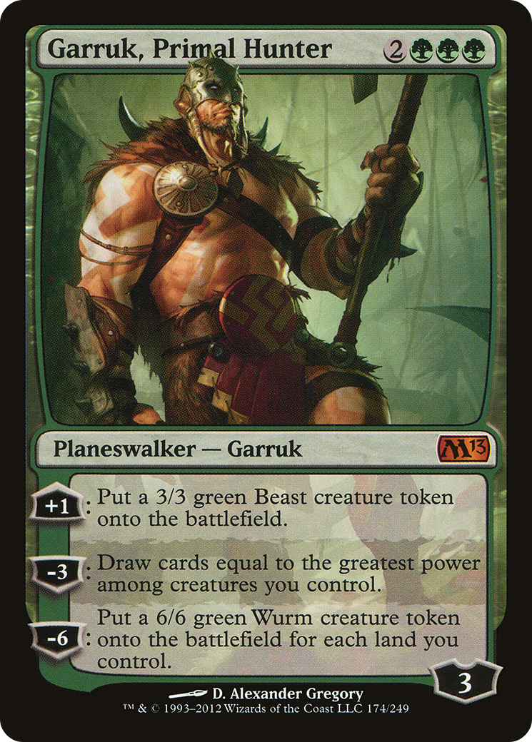 Garruk, Chasseur Primordial (M13-174) - Magic 2013 Foil 