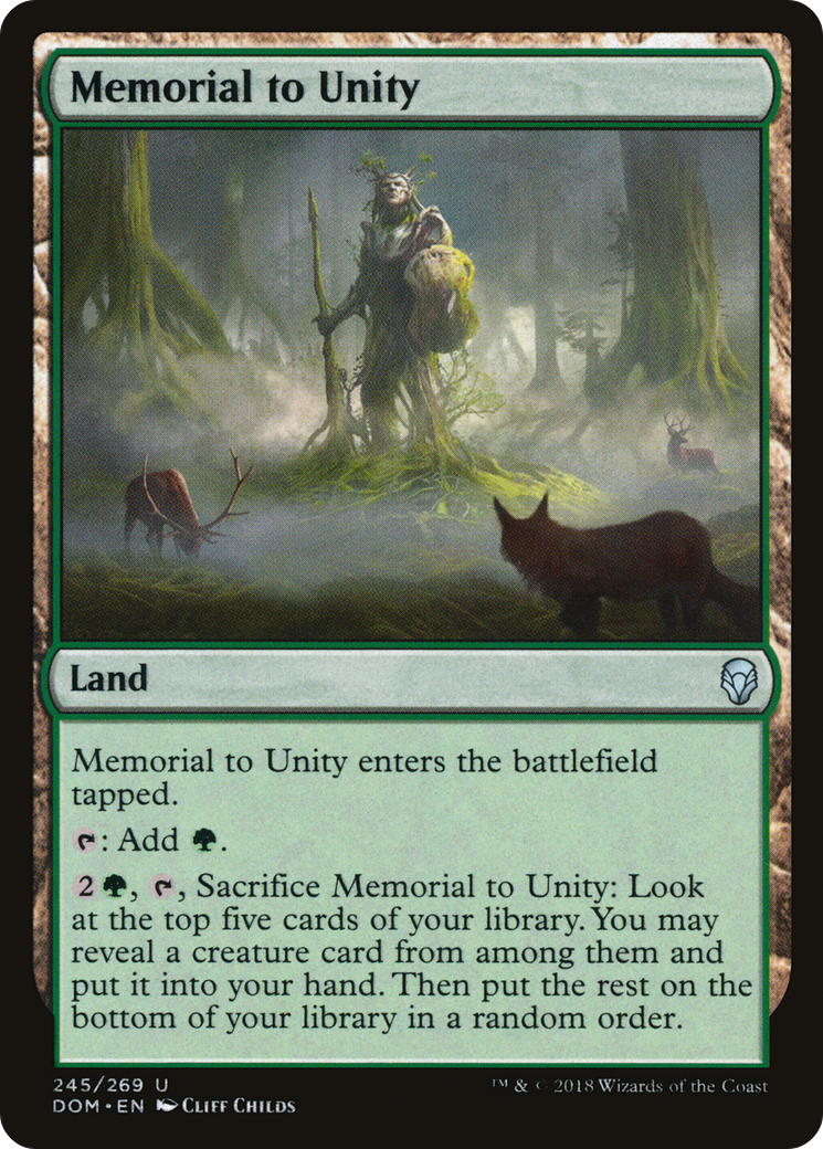 Mémorial de l'Unité (DOM-245) - Dominaria Foil 