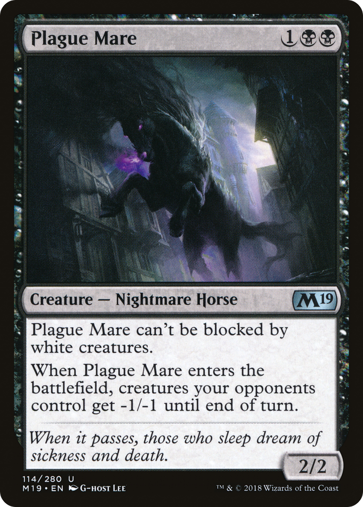 Plague Mare (M19-114) - Core Set 2019