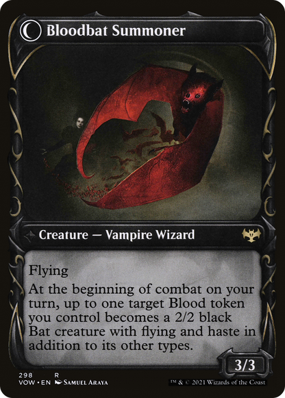 Voldaren Bloodcaster (Showcase) (VOW-298) - Innistrad: Crimson Vow: (Showcase, Double Faced Transform)