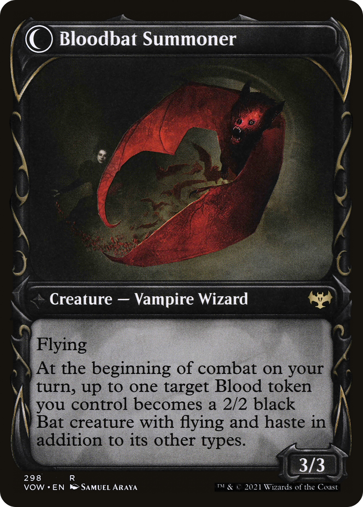 Voldaren Bloodcaster (Showcase) (VOW-298) - Innistrad: Crimson Vow: (Showcase, Double Faced Transform)