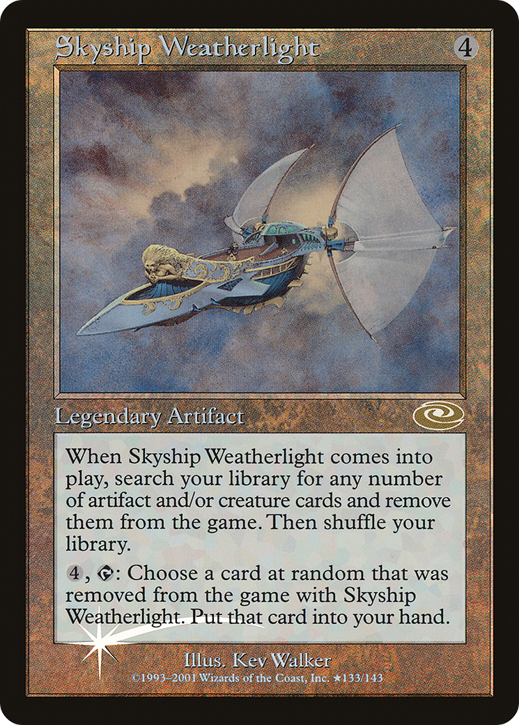 Skyship Weatherlight (PLS-133★) - Feuille de changement de plan 