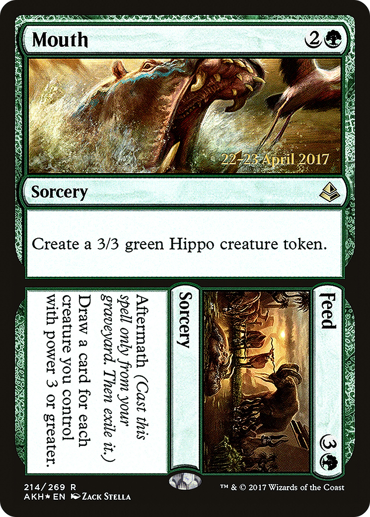 Mouth // Feed (PRE-214S) - Amonkhet Promos Foil
