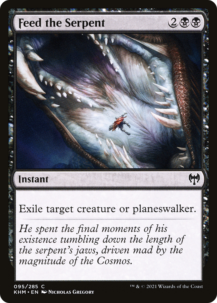 Nourrir le serpent (KHM-095) - Kaldheim Foil 