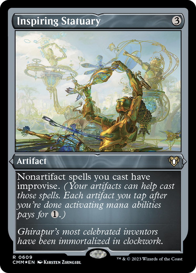Statues inspirantes (CMM-609) - Feuille gravée Commander Masters 