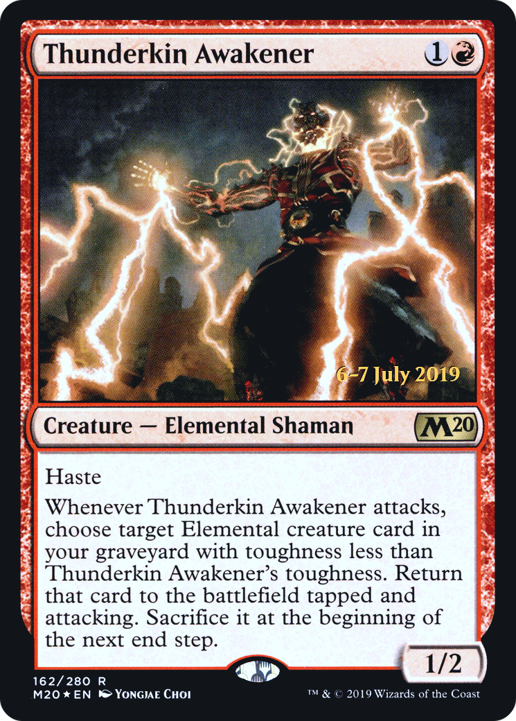 Thunderkin Awakener (PRE-162S) - Core Set 2020 Promos Foil