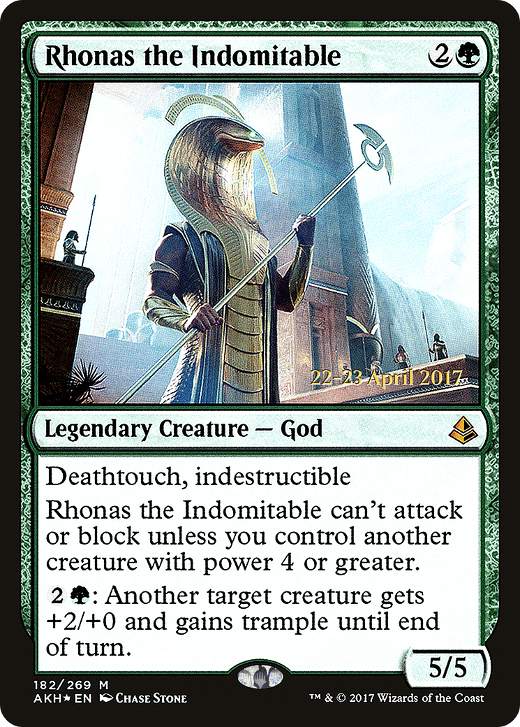 Rhonas l'Indomptable (PAKH-182S) - Amonkhet Promos Foil 
