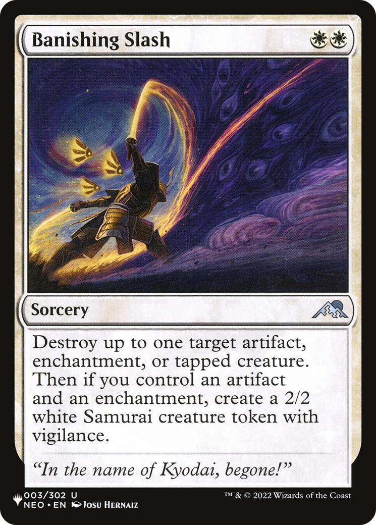 Banishing Slash (LIST-003/302) - The List