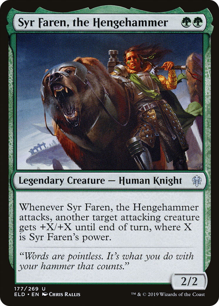 Syr Faren, the Hengehammer (ELD-177) - Throne of Eldraine Foil