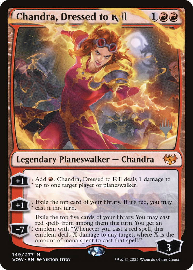 Chandra, Dressed to Kill (PPDMU-149) - Innistrad: Crimson Vow Promos Foil