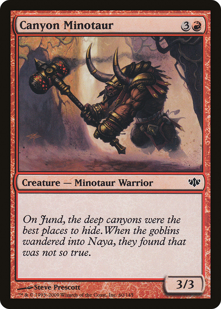 Minotaure du Canyon (CON-060) - Conflux Foil