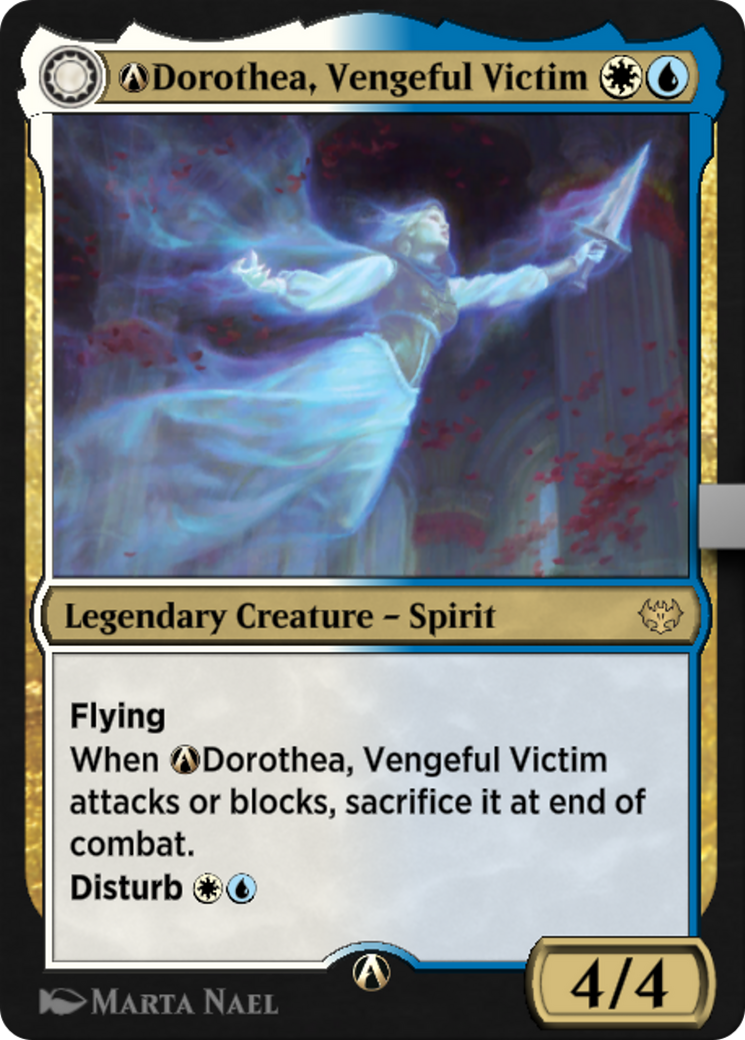 A-Dorothea, victime vengeresse // La vengeance d'A-Dorothea (VOW-A-235) - Innistrad : Le Vœu écarlate : (Transformation à double face) 