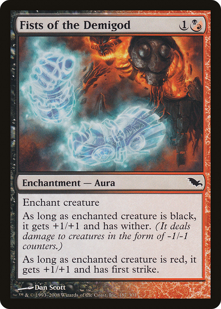 Poings du Demi-Dieu (SHM-187) - Shadowmoor Foil 