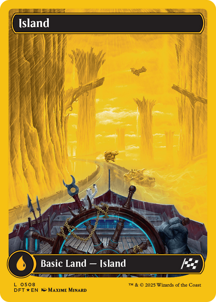 Island (DFT-508) - Aetherdrift: (Full Art) Foil