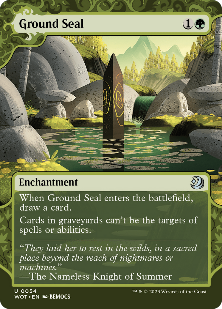 Sceau de sol (WOT-054) - Wilds of Eldraine : Enchanting Tales : (Vitrine) (Sans bordure) Feuille 