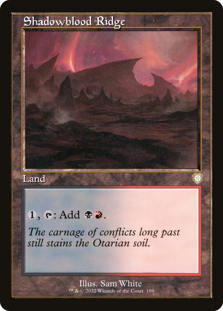 Shadowblood Ridge (Retro Frame) (BRC-199) - The Brothers' War Commander